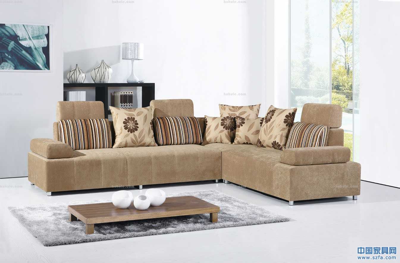 時(shí)尚布藝沙發(fā)，咖啡色系的和諧搭配，充滿秋天的氣息。上戶戶樂家具網(wǎng)，選購牛仔布沙發(fā)，擔(dān)保交易，保障品質(zhì)，家具網(wǎng)購，實(shí)惠到家！