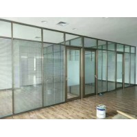 百葉窗隔斷，雙玻璃百葉隔斷，內(nèi)帶百葉玻璃隔斷