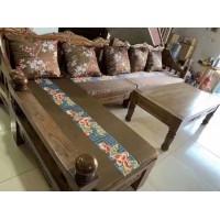 濟南德州青島威海日照煙臺老榆木家具新中式紅木套房，水漆工藝